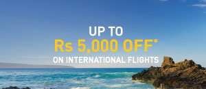 International flights offer