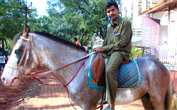 Arun Namdeo a horse keeper of Matheran Matheran