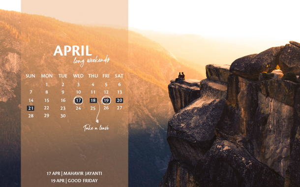April Long Weekend Planner, 2019 April Long Weekend Planner, 2019