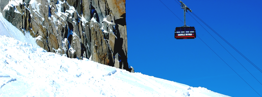 Cable car ride to the Aiguille du Midi Cable car ride to the Aiguille du Midi