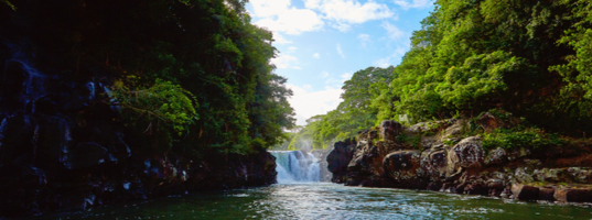 Grand river waterfall - Ile Aux Cerf Grand river waterfall - Ile Aux Cerf