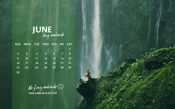 June Long Weekend Planner, 2019 June Long Weekend Planner, 2019