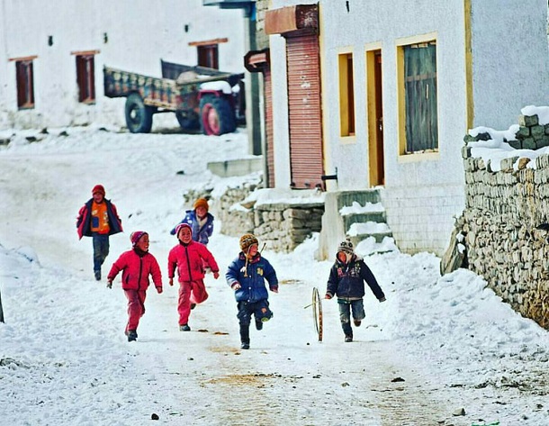 Kids playing, Ladakh Kids playing, Ladakh