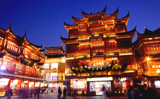 Shopping area in Shanghai, China Shopping area in Shanghai, China